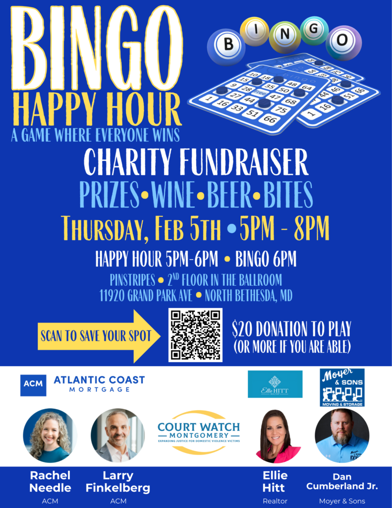 Charity Bingo Supporting Court Watch Montgomery