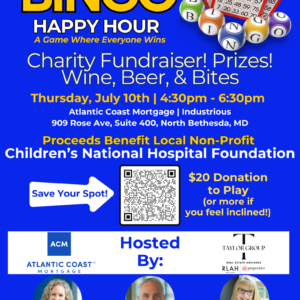 Summer Bingo Night for Children’s National Hospital Foundation